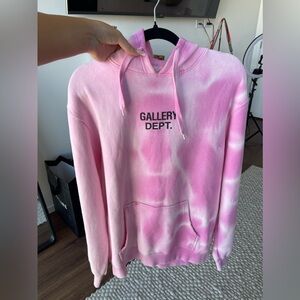 Gallery Dept Pink Sunfaded Centered Logo Hoodie